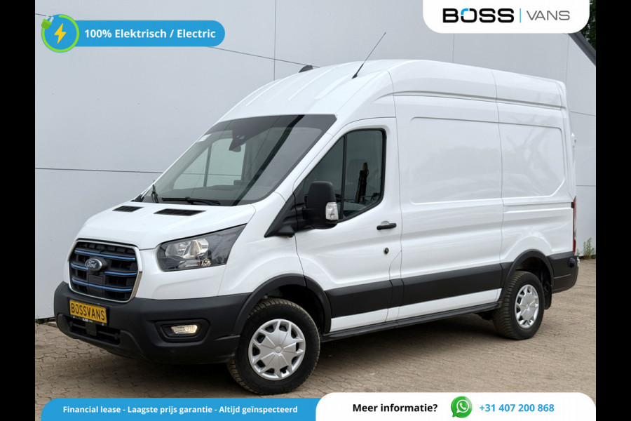 Ford E-Transit 68kWh 184PK L2H3 317km WLTP 97% (SOH) BEV Snelladen Camera Cruise control Climate control Carplay Navigatie Laadkabel Parkeersensoren V+A