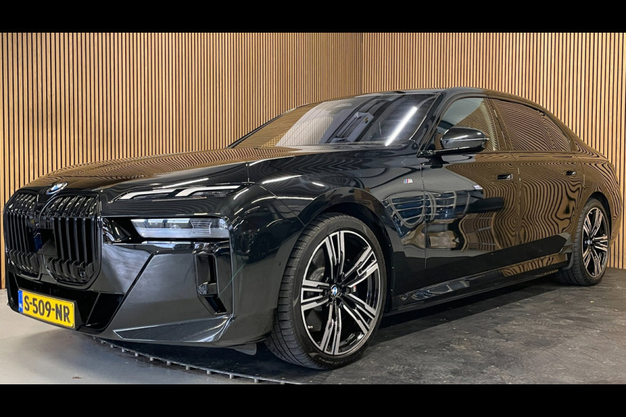 BMW i7 XDrive60 106 kWh|M-SPORT|96% SOH|BLACK EDITION|FULL OPTION|PANORAMA|STOEL+STUURVERW|360+3D+V+A CAMERA|NAP|NL-AUTO|INCL.BTW|