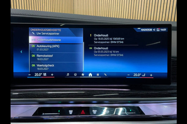 BMW i7 XDrive60 106 kWh|M-SPORT|96% SOH|BLACK EDITION|FULL OPTION|PANORAMA|STOEL+STUURVERW|360+3D+V+A CAMERA|NAP|NL-AUTO|INCL.BTW|