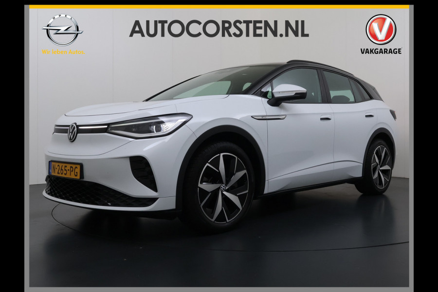 Volkswagen ID.4 GTX 4Motion 82kWh 300PK Trekhaak Ergo-Active Stoelen Elek.Verstelbaar+Memory Stoel+Stuurverwarming Adap.Cruise Navi Ecc Matrix led Apple Carplay Android Auto SOH 88% Top Sport Interieur Pakket Plus Lmv 20" 4WD AWD Keyless Advanced 1e Eigenaar Origineel Nederlandse Auto