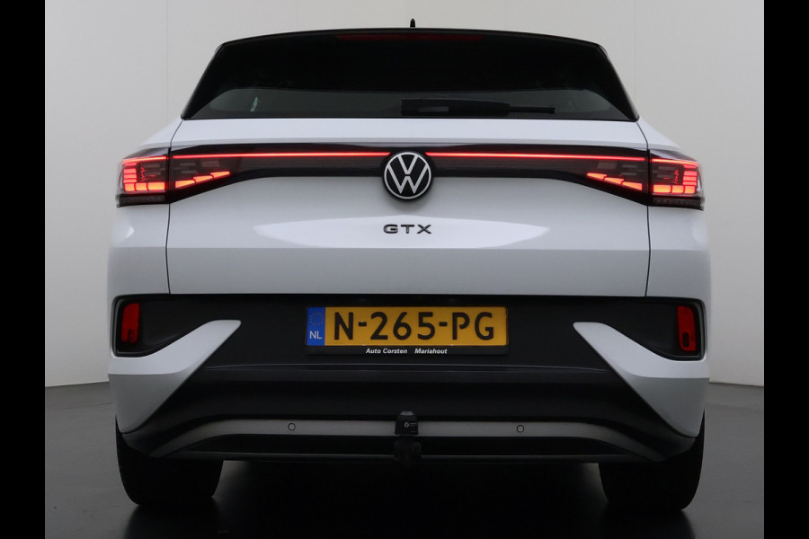 Volkswagen ID.4 GTX 4Motion 82kWh 300PK Trekhaak Ergo-Active Stoelen Elek.Verstelbaar+Memory Stoel+Stuurverwarming Adap.Cruise Navi Ecc Matrix led Apple Carplay Android Auto SOH 88% Top Sport Interieur Pakket Plus Lmv 20" 4WD AWD Keyless Advanced 1e Eigenaar Origineel Nederlandse Auto