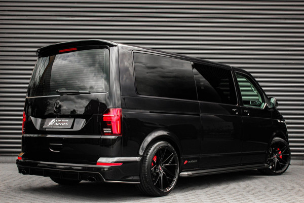 Volkswagen Transporter 2.0 TDI L2H1 150PK BULLI DC DUBBEL CABINE / LEIGHTONVANS BODYKIT / FULL OPTINS / LEDER / FULL BLACK / APPLE