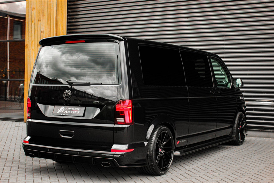 Volkswagen Transporter 2.0 TDI L2H1 150PK BULLI DC DUBBEL CABINE / LEIGHTONVANS BODYKIT / FULL OPTINS / LEDER / FULL BLACK / APPLE