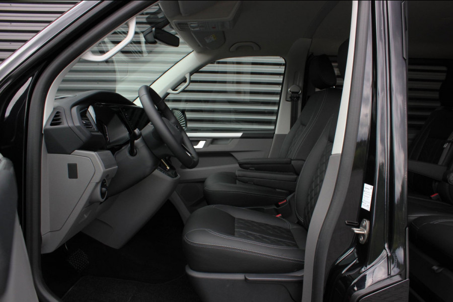 Volkswagen Transporter 2.0 TDI L2H1 150PK BULLI DC DUBBEL CABINE / LEIGHTONVANS BODYKIT / FULL OPTINS / LEDER / FULL BLACK / APPLE