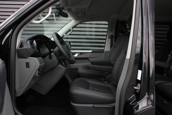 Volkswagen Transporter 2.0 TDI L2H1 150PK BULLI DC DUBBEL CABINE / LEIGHTONVANS BODYKIT / FULL OPTINS / LEDER / FULL BLACK / APPLE