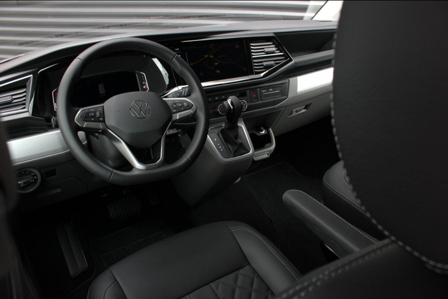 Volkswagen Transporter 2.0 TDI L2H1 150PK BULLI DC DUBBEL CABINE / LEIGHTONVANS BODYKIT / FULL OPTINS / LEDER / FULL BLACK / APPLE