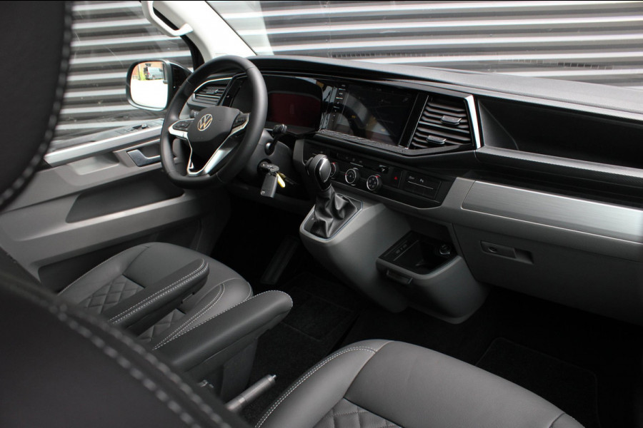 Volkswagen Transporter 2.0 TDI L2H1 150PK BULLI DC DUBBEL CABINE / LEIGHTONVANS BODYKIT / FULL OPTINS / LEDER / FULL BLACK / APPLE