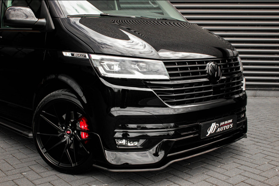 Volkswagen Transporter 2.0 TDI L2H1 150PK BULLI DC DUBBEL CABINE / LEIGHTONVANS BODYKIT / FULL OPTINS / LEDER / FULL BLACK / APPLE
