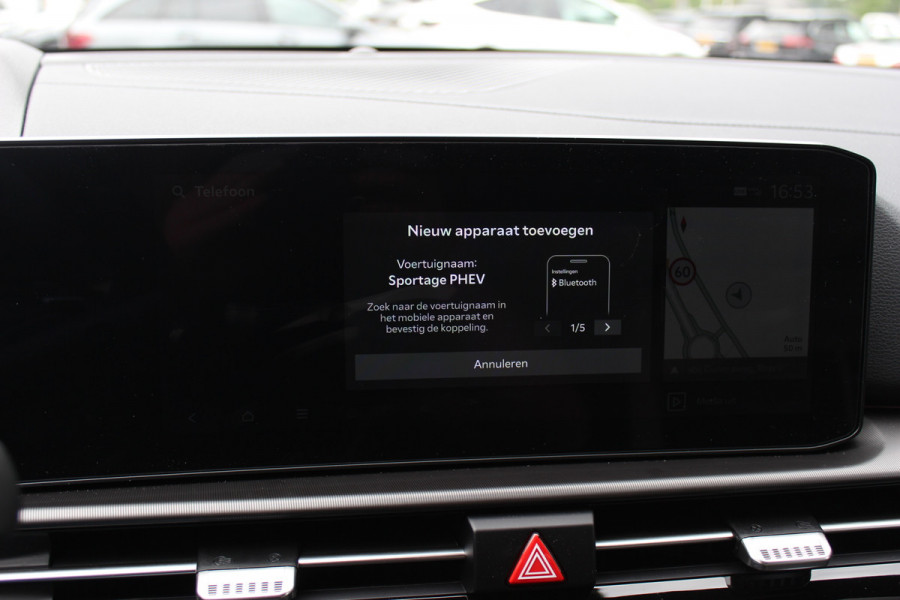 Kia Sportage 1.6 T-GDi Plug-in Hybrid GT-PlusLine / Panoramadak / 360Camera / Head-up / Leder / Matrix LED / Keyless / 18'' / CarPlay / Harman Kardon / Stoelventilatie / Stoelverwarming 4x / Dodehoek / DAB / ACC