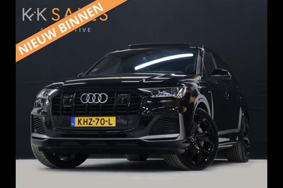Audi Q7 55 TFSI e quattro S Line [SCHUIFKANTELDAK, BANG & OLUFSEN, LUCHTVERING, APPLE CARPLAY, ANDROID, MEMORY SEATS, HEAD-UP, PARKEER ASSISTENT, 360 CAMERA, STOELVERWARMING, ADAPTIVE CRUISE, VOL LEDER, NIEUWSTAAT]