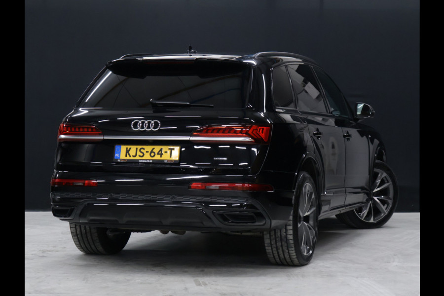 Audi Q7 60 TFSI e quattro Competition S Line [LUCHTVERING, TREKHAAK UITKLAPBAAR, SFEERVERLICHTING, ELEKTRISCH VERSTELBARE STOELEN, APPLE CARPLAY, ANDROID, STOELVERWARMING, CAMERA, PDC V+A, VOL LEDER, CRUISE, CLIMATE, NIEUWSTAAT]