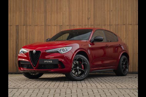 Alfa Romeo Stelvio 2.9 V6 AWD Quadrifoglio | Harman/Kardon | Rosso Competizione | Adapt. cruise | CarPlay | Carbon stuur