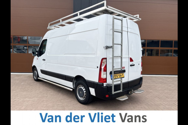 Renault Master T35 2.3 dCi L2H2 3p BPM Vrij! Lease €270 p/m, Imperiaal+Trap, Bedrijfswageninrichting, Navi, PDC, Airco, Trekhaak, Cruise controle, Onderhoudshistorie aanwezig