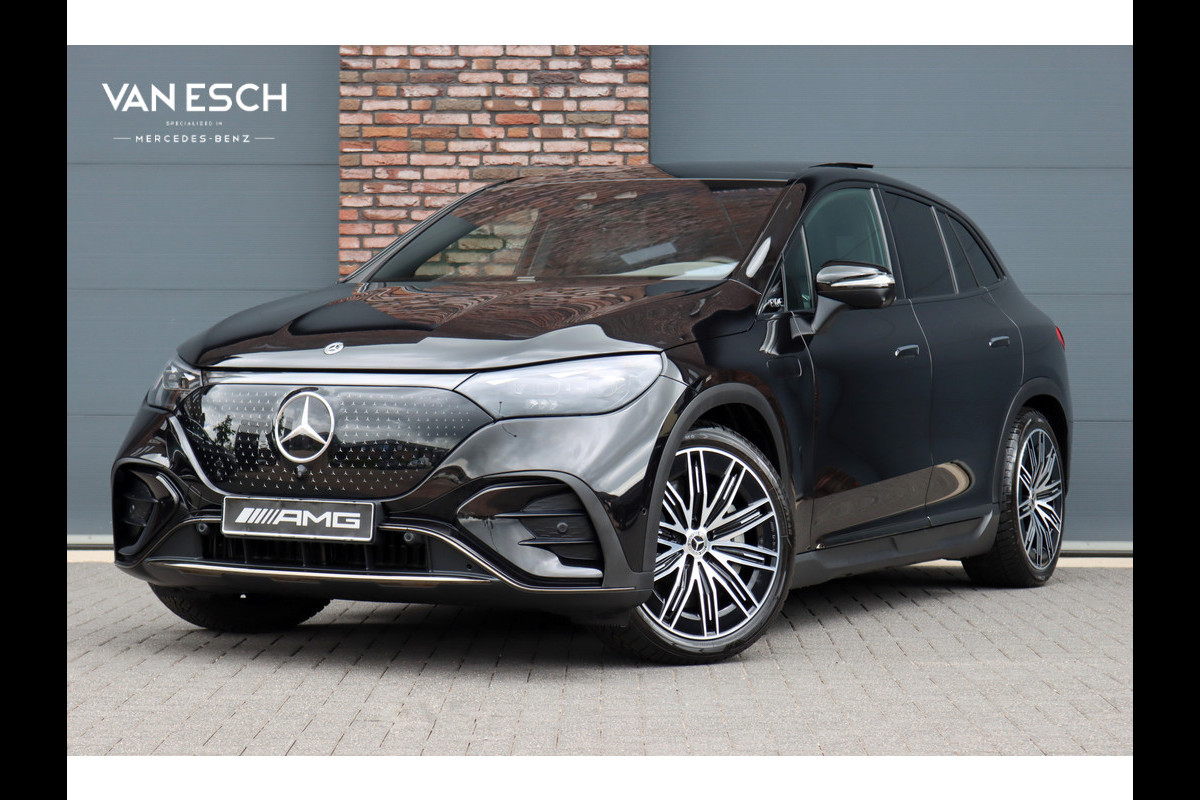 Mercedes-Benz EQE SUV 350+ AMG Line 96 kWh | Airmatic | Hyperscreen | Achterasbesturing | Distronic+ | Massage | Trekhaak | Burmester | HUD | Stoelventilatie | Verwarmd Stuurwiel | Digital Light | Leder | 22kW |
