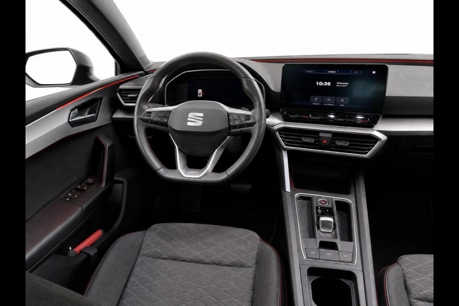 Seat Leon 1.0 eTSI FR Business Intense Matrix LED Adaptive Cruise Park Assist Virtual Cockpit 10" navigatie 18" Velgen Side Assist/uitparkeerhulp