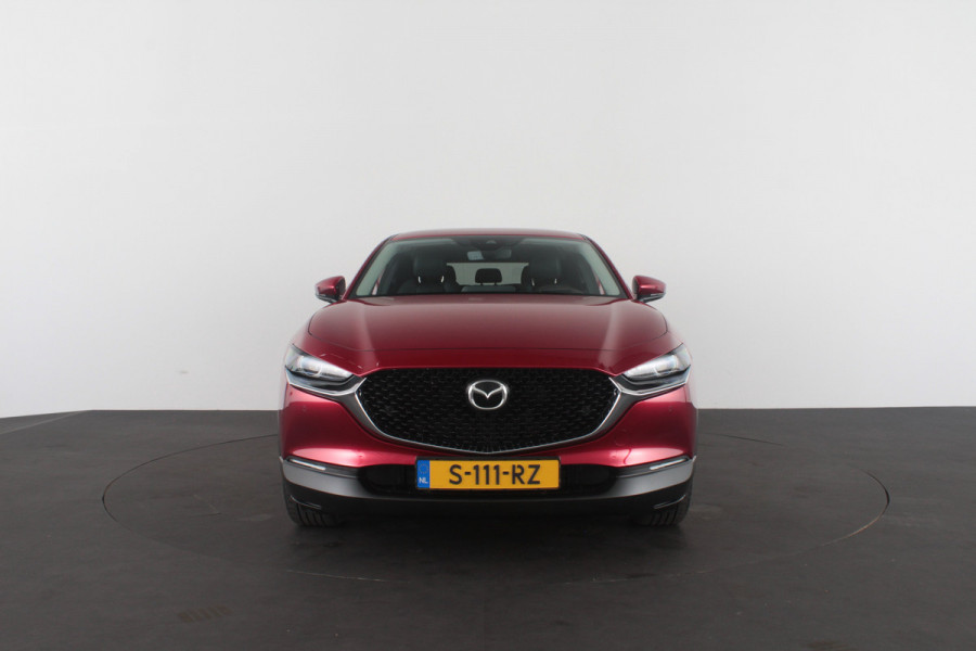 Mazda CX-30 2.0 e-SkyActiv-X M Hybrid Luxury > 186pk/Trekhaak/Crystal Red Soul/Bose/Leer/Memory...