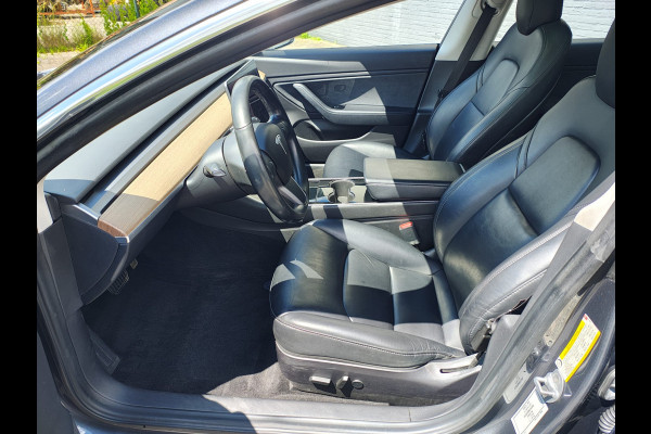 Tesla Model 3 Long Range AWD 75kWh 19"Lmv Autopilot Panoramadak Navi Ecc Camera's Adap.Cruise Leder Keyless Elek.Stoelen+Memory+Verwarmd Audiosysteem premium 4WD Spraakbediening Origineel Nederlandse Auto