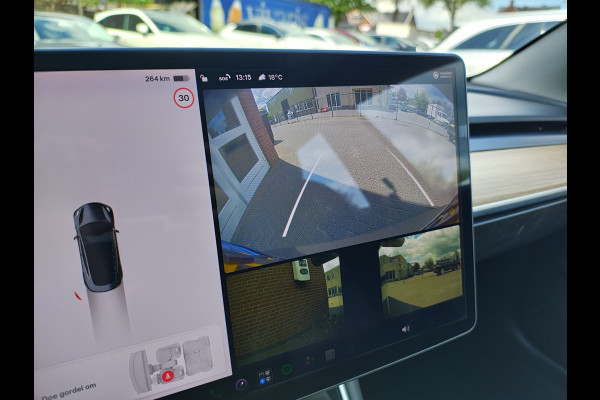 Tesla Model 3 Long Range AWD 75kWh 19"Lmv Autopilot Panoramadak Navi Ecc Camera's Adap.Cruise Leder Keyless Elek.Stoelen+Memory+Verwarmd Audiosysteem premium 4WD Spraakbediening Origineel Nederlandse Auto