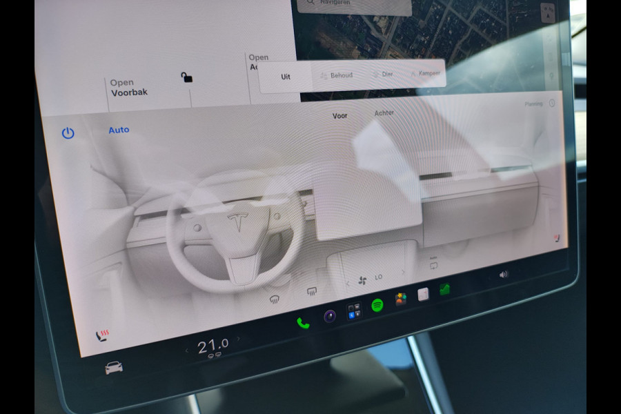 Tesla Model 3 Long Range AWD 75kWh 19"Lmv Autopilot Panoramadak Navi Ecc Camera's Adap.Cruise Leder Keyless Elek.Stoelen+Memory+Verwarmd Audiosysteem premium 4WD Spraakbediening Origineel Nederlandse Auto