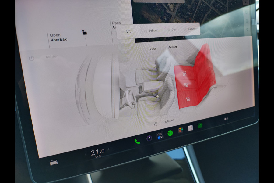 Tesla Model 3 Long Range AWD 75kWh 19"Lmv Autopilot Panoramadak Navi Ecc Camera's Adap.Cruise Leder Keyless Elek.Stoelen+Memory+Verwarmd Audiosysteem premium 4WD Spraakbediening Origineel Nederlandse Auto
