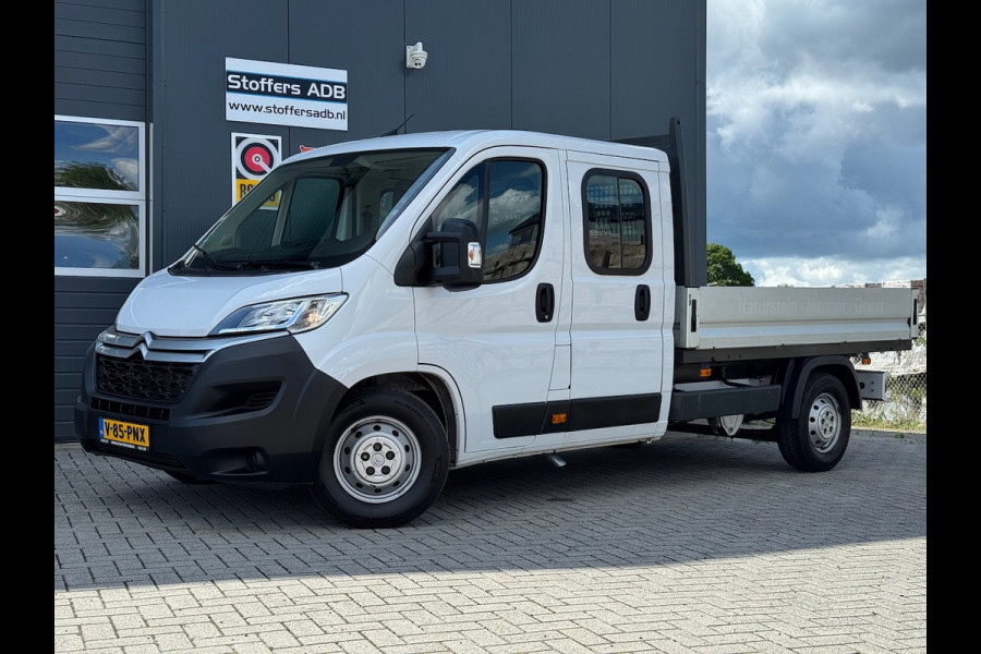Citroën Jumper 35 2.2 BlueHDi 165pk L3 DC | Airco | Cruise | Bluetooth | DAB radio | 7-persoons | Open laadbak