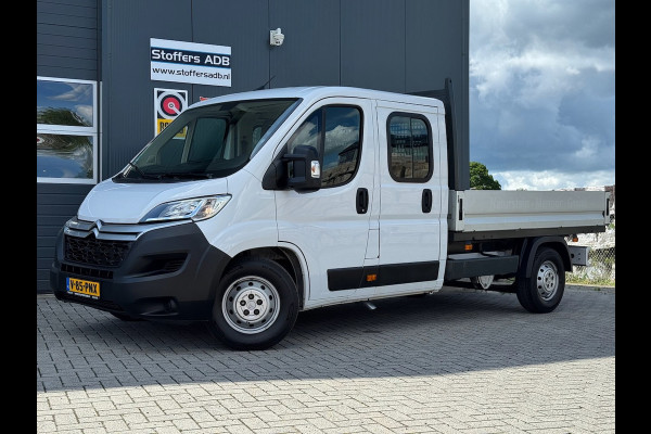 Citroën Jumper 35 2.2 BlueHDi 165pk L3 DC | Airco | Cruise | Bluetooth | DAB radio | 7-persoons | Open laadbak