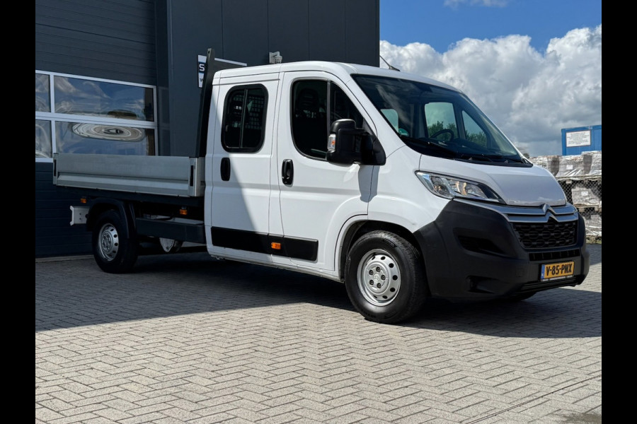 Citroën Jumper 35 2.2 BlueHDi 165pk L3 DC | Airco | Cruise | Bluetooth | DAB radio | 7-persoons | Open laadbak