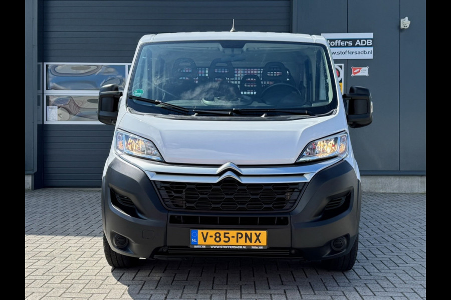 Citroën Jumper 35 2.2 BlueHDi 165pk L3 DC | Airco | Cruise | Bluetooth | DAB radio | 7-persoons | Open laadbak