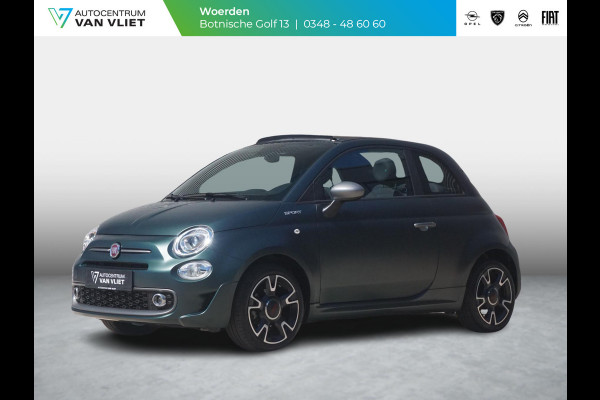 Fiat 500C 1.0 Hybrid Sport Clima | PDC | Apple Carplay | 16" | Mat Groen