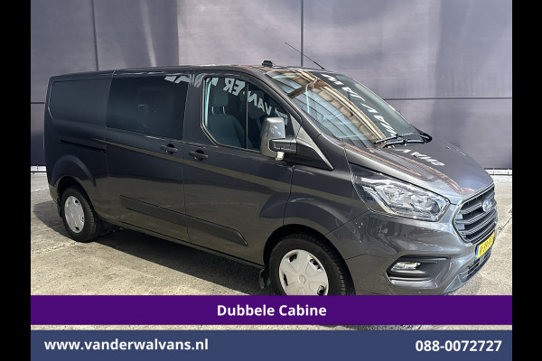 Ford Transit Custom 2.0 TDCI 170pk L2H1 Dubbele Cabine Euro6 Airco | 5-Zits | 2x Zijdeur | Camera | LED Apple Carplay, Android Auto, Cruisecontrol, Parkeersensoren, Stoelverwarming, Verwarmde voorruit 2800kg trekvermogen