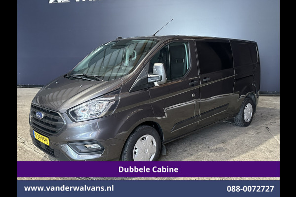 Ford Transit Custom 2.0 TDCI 170pk L2H1 Dubbele Cabine Euro6 Airco | 5-Zits | 2x Zijdeur | Camera | LED Apple Carplay, Android Auto, Cruisecontrol, Parkeersensoren, Stoelverwarming, Verwarmde voorruit 2800kg trekvermogen