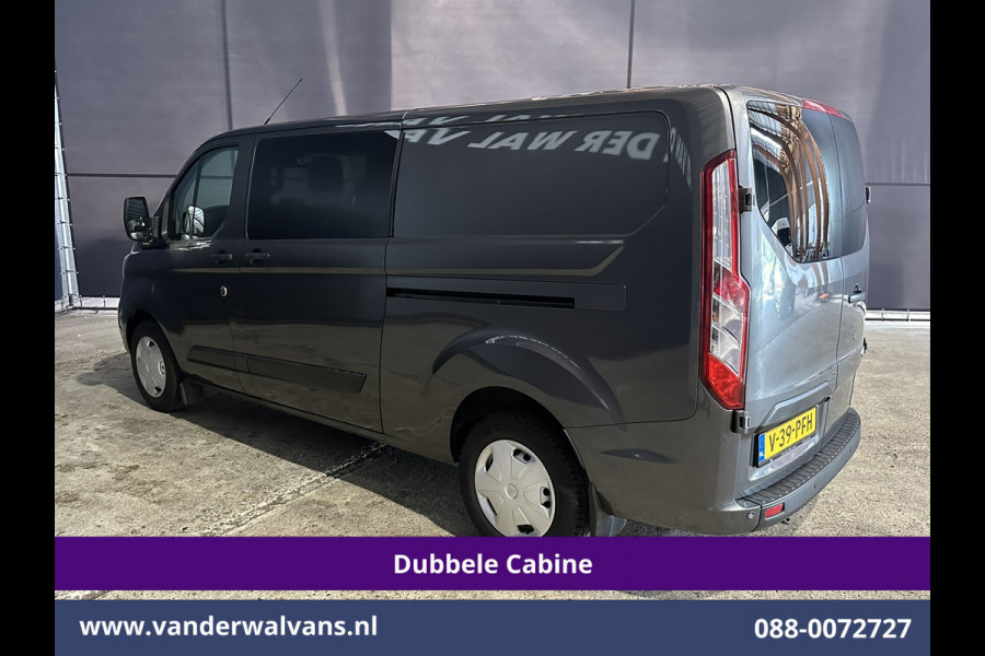 Ford Transit Custom 2.0 TDCI 170pk L2H1 Dubbele Cabine Euro6 Airco | 5-Zits | 2x Zijdeur | Camera | LED Apple Carplay, Android Auto, Cruisecontrol, Parkeersensoren, Stoelverwarming, Verwarmde voorruit 2800kg trekvermogen
