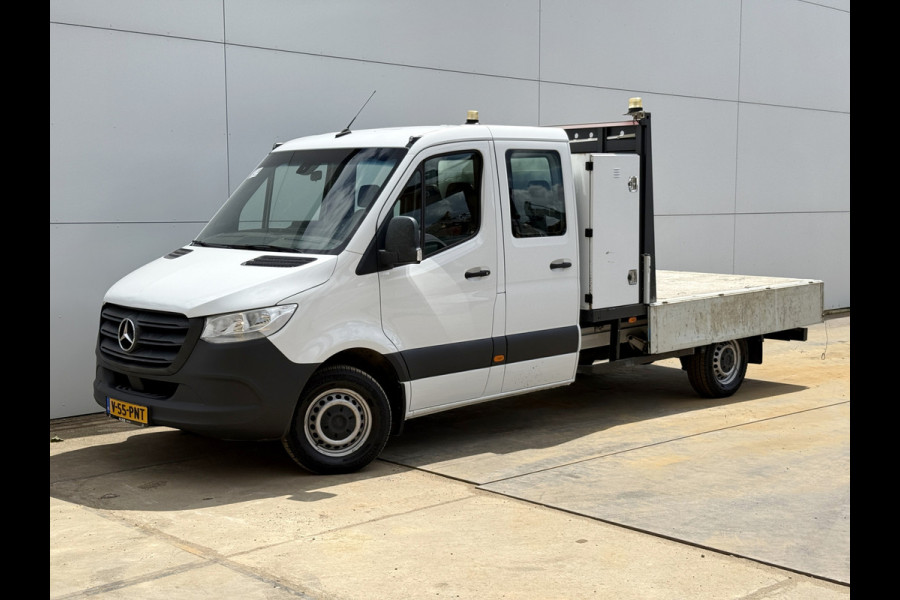 Mercedes-Benz Sprinter 314 2.2 CDI DC Open Laadbak Dubbele cabine 6-persoons Trekhaak Navigatie Carplay Climate control