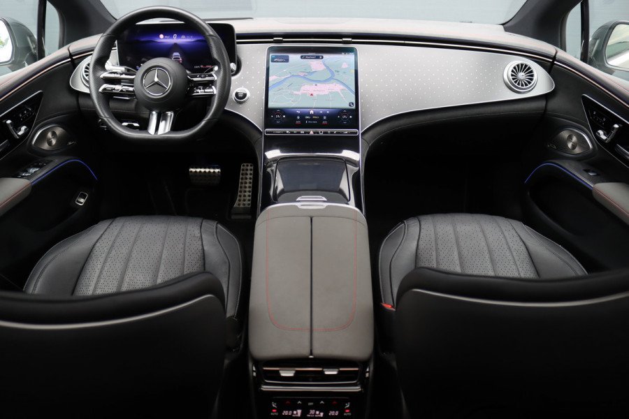 Mercedes-Benz EQS 450+ AMG Line Premium+ 108 kWh | SoH 98,58% | Luchtvering | Achterasbesturing | Distronic+ | Burmester | Stoelventilatie | Massage | Digital Light | Panoramadak | HUD | Verwarmd Stuurwiel |
