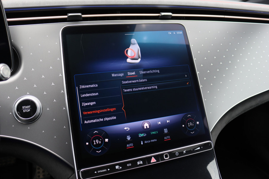 Mercedes-Benz EQS 450+ AMG Line Premium+ 108 kWh | SoH 98,58% | Luchtvering | Achterasbesturing | Distronic+ | Burmester | Stoelventilatie | Massage | Digital Light | Panoramadak | HUD | Verwarmd Stuurwiel |