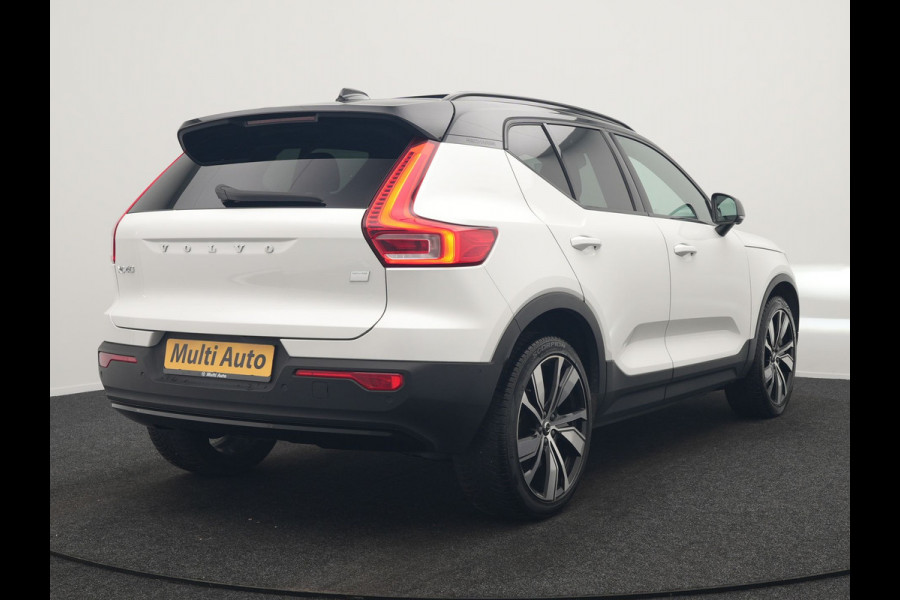 Volvo XC40 Pro Recharge Pure Electric 70kWh 232pk | Panodak | Adaptive Cruise | 360 Camera | Warmtepomp | Sportstoelen Memory & Verwarmd | Harman / Kardon | Google Assistent | 20"L.M | Stuur Verwarmd | Keyless | Blis | DAB |