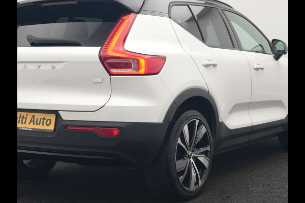 Volvo XC40 Pro Recharge Pure Electric 70kWh 232pk | Panodak | Adaptive Cruise | 360 Camera | Warmtepomp | Sportstoelen Memory & Verwarmd | Harman / Kardon | Google Assistent | 20"L.M | Stuur Verwarmd | Keyless | Blis | DAB |