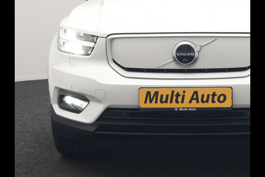 Volvo XC40 Pro Recharge Pure Electric 70kWh 232pk | Panodak | Adaptive Cruise | 360 Camera | Warmtepomp | Sportstoelen Memory & Verwarmd | Harman / Kardon | Google Assistent | 20"L.M | Stuur Verwarmd | Keyless | Blis | DAB |