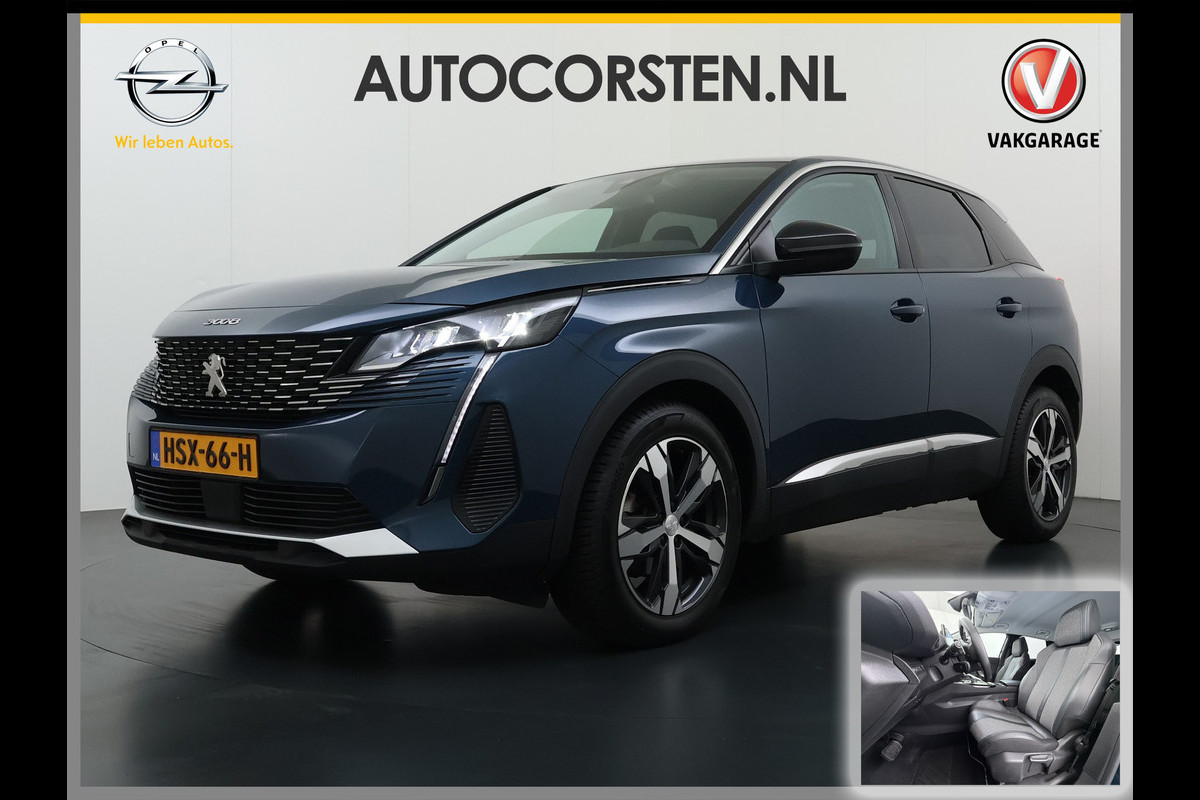 Peugeot 3008 T131pk Automaat 360°Camera Apple Carplay Android 1/2 Leer Keyless Bordherk. Lane-dep. Flippers Led Navi Stoelverw. Grootlichtassistent Isofix CruiseControl Ecc Usb Bluetooth Verst.Stoelen 18''LM 1.2 PureTech Allure  Pack Business