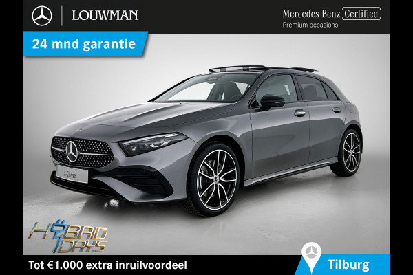 Mercedes-Benz A-Klasse 250 e Business Solution AMG | AMG Line Plus pakket | Smartphone-integratie | Head-up display | Panoramaschuifdak | Inclusief 24 maanden Mercedes-Benz Certified garantie voor Europa.