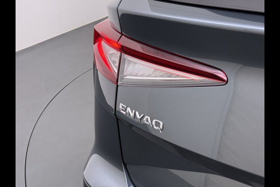 Škoda ENYAQ iV 80 Trekhaak SOH 95% Warmtepomp Adap.Cruise 3-Zone Ecc 360°Camera Stuur+Stoelverwarming Navi Ecc Pdc Draadloze telefoonlader Keyless Privacy Glas Lmv Led Apple Carplay Android Auto DAB P-Assist Dodehoek detectie File Asist 1.000KG Trekgewicht Origineel Nederlandse Auto