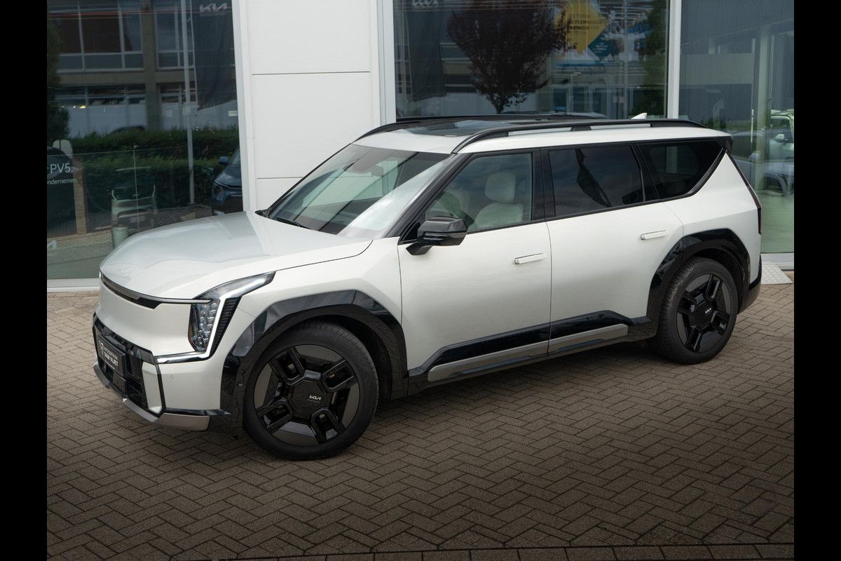 Kia EV9 GT-Line AWD 99.8 kWh Elektrische trekhaak | All Seasons | 7-Pers. | 21" | Head-Up | Stoel-/Stuurverwarming | Premium Audio | Schuif-/kanteldak | Adapt. Cruise |