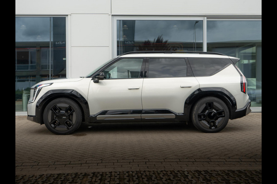 Kia EV9 GT-Line AWD 99.8 kWh Elektrische trekhaak | All Seasons | 7-Pers. | 21" | Head-Up | Stoel-/Stuurverwarming | Premium Audio | Schuif-/kanteldak | Adapt. Cruise |