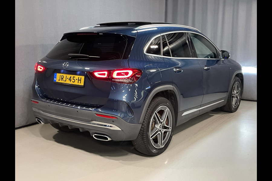 Mercedes-Benz GLA 250 e AMG Line Limited 19"/Panoramadak/Adaptieve cruise/Dodehoek/Sfeerverlichting/Stoelverwarming + memory/Camera/Elektrische klep