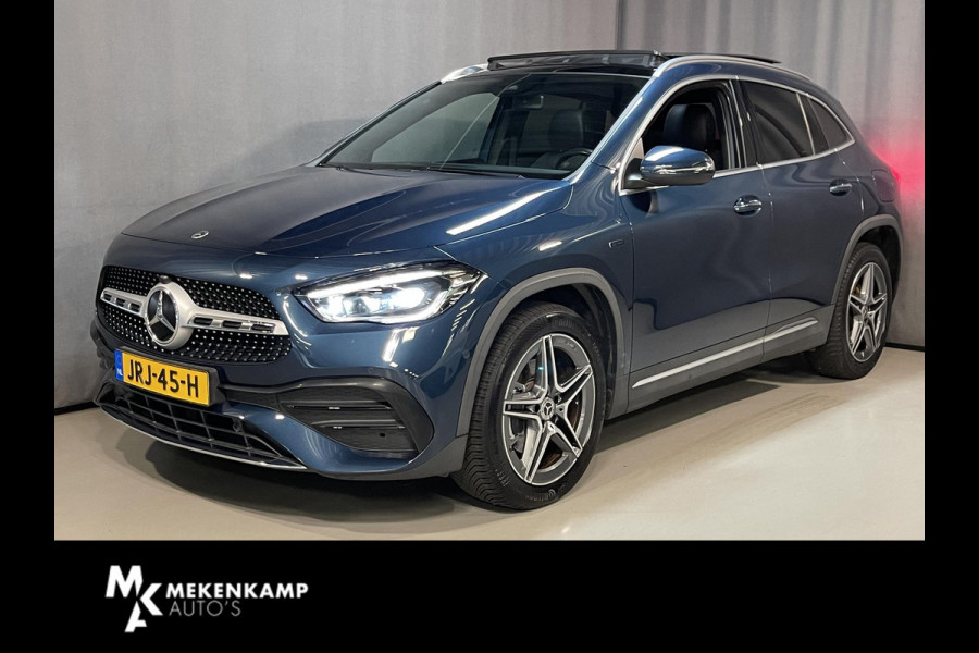 Mercedes-Benz GLA 250 e AMG Line Limited 19"/Panoramadak/Adaptieve cruise/Dodehoek/Sfeerverlichting/Stoelverwarming + memory/Camera/Elektrische klep