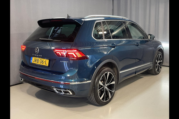 Volkswagen Tiguan 1.4 TSI eHybrid R-Line Business+ FABRIEKSGARANTIE TOT 03-2027 20"/VOL Leder + memory/Panoramadak/360 camera/Elektrische klep/Dodehoek/Stuur + stoelverwarming/IQ Lights/Adaptieve cruise