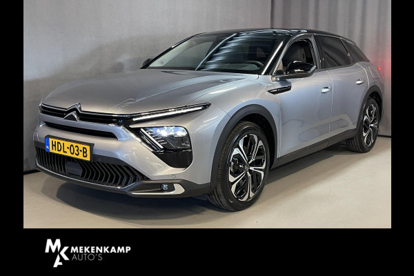 Citroën C5 X 1.6 Plug-in Hybrid Shine 19''/Leder/Dodehoek/Head-up display/Keyless/Stuur+stoelverwarming/Voorruitverwarming/DAB+/Camera