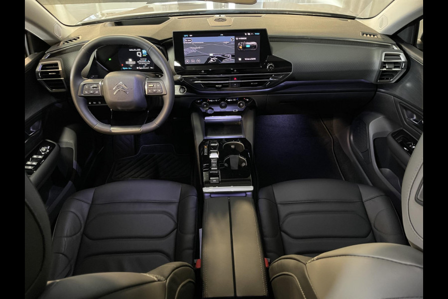 Citroën C5 X 1.6 Plug-in Hybrid Shine 19''/Leder/Dodehoek/Head-up display/Keyless/Stuur+stoelverwarming/Voorruitverwarming/DAB+/Camera