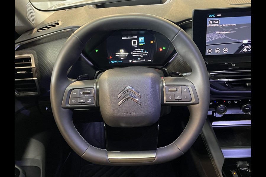 Citroën C5 X 1.6 Plug-in Hybrid Shine 19''/Leder/Dodehoek/Head-up display/Keyless/Stuur+stoelverwarming/Voorruitverwarming/DAB+/Camera