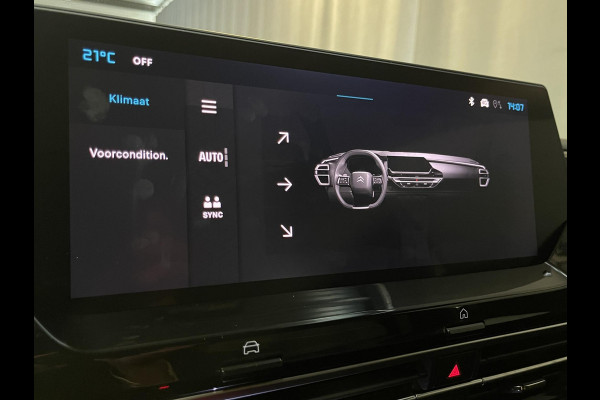 Citroën C5 X 1.6 Plug-in Hybrid Shine 19''/Leder/Dodehoek/Head-up display/Keyless/Stuur+stoelverwarming/Voorruitverwarming/DAB+/Camera